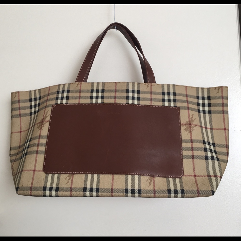 Authentic BURBERRY LONDON Nova Check PVC Canvas